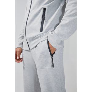 Ensemble de survêtements personnalisés de haute qualité pour hommes, sweat à capuche zippé et survêtement de pantalon de jogging en coton - Product Image 2