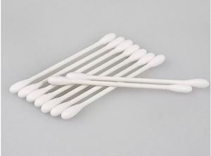 Hisopos de Algodón Suave de Doble Punta para Uso Hospitalario, Palitos de Madera, 200 Unidades, para Limpieza de Oídos, a la Venta por Fabricante de la India - Product Image 2
