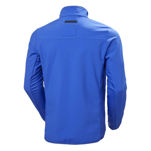 Blouson bomber coupe-vent bleu pour homme, col montant, fermeture éclair, vêtement d'hiver décontracté, coupe régulière, 100 % polyester, réversible - Product Image 3
