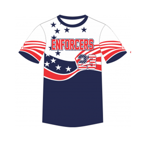 เสื้อเบสบอลพิมพ์ลาย3D โพลีเอสเตอร์100% แผ่นใต้วงแขนระบายอากาศได้ดี - Product Image 2