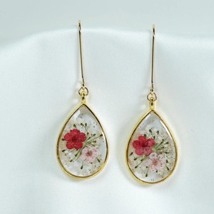 Pendientes colgantes de resina con gancho plateado y pendientes de resina inspirados en la naturaleza brillante con hoja real en el interior para niñas, ropa de fiesta - Product Image 2