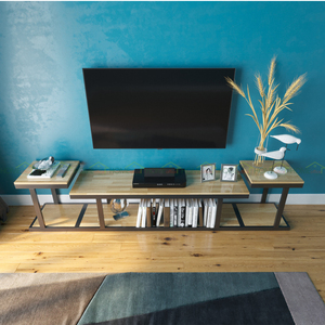 ขาตั้งทีวีไม้พลาสติกสไตล์มินิมอล ทรานส์ฟอร์เมอร์ 220x35x40 ซม. KTV68023 - Product Image 3