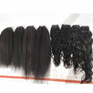 Meilleur 100% naturel non transformé humain Remy extensions de cheveux cuticule aligné indien cheveux bouclés directement du fabricant - Product Image 2