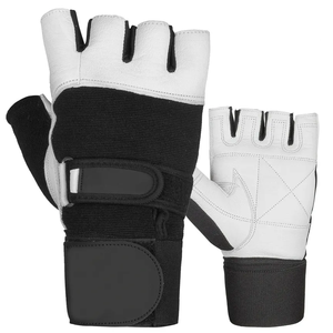 Guantes de entrenamiento antideslizantes de palma completa para entrenamiento físico Guantes de cuero para levantamiento de pesas para gimnasio - Product Image 4