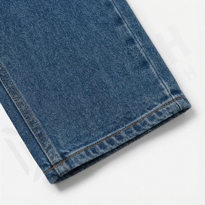 Pantalones Vaqueros de Mezclilla para Mujer, Hechos a Medida en Fábrica, Corte Holgado, Ajustados, Rectos, de Algodón, Estilo Casual, con Cintura - Product Image 6