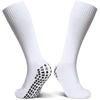 Chaussettes de sport antidérapantes JZVINA pour hommes et femmes, semelle coussinée antidérapante, mi-mollet, respirantes, évacuant l'humidité, en Spandex/Nylon/Coton