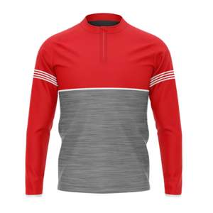 เสื้อซิปครึ่ง GAA แบบปรับแต่งได้เสื้อฟุตบอลผ้าเมแลงก์1/4ซิปด้านบน100% โพลีเอสเตอร์ - Product Image 2