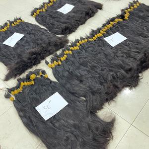 Extensions de cheveux humains vietnamiens non traités Pas de produits chimiques Un donneur unique Bundles droits en vrac Matière première Blanchiment des vagues - Product Image 4