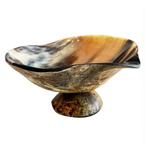 Ensemble de vaisselle et de cuillère en corne de buffle naturelle Formes ovales et rondes modernes rustiques pour le déjeuner et la fête Design vintage - Product Image 5