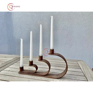 เชิงเทียนสำหรับวางกลางโต๊ะในเทศกาลคริสต์มาสเชิงเทียนตกแต่งแบบโบราณมีเอกลักษณ์ - Product Image 1