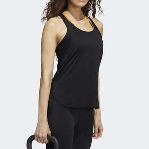 Venta al por mayor personalizable 3D bordado de secado rápido transpirable sin mangas Crop Tops Tank Tops sólido Jersey para Yoga establece su logotipo - Product Image 3