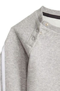 Chándal gris de alta calidad para niños con patrón sólido de lana de algodón suave Sudaderas y pantalones de chándal casuales de invierno - Product Image 6