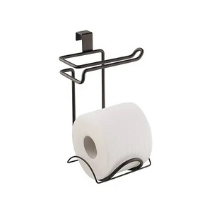 <b>Cast</b> Iron Wall Mounted European Toilet Tissue Paper Holder Antique Gray <b>Powder</b> Coating Finishing Toilet Paper Holder bathroom - Product Image 1