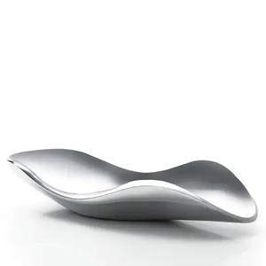 Customized Design Superior Quality Solid Aluminium Food Serving Platter Newest Round Shape Chocolate Candy Serving <b>Tray</b> Platters - Product Image 2