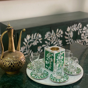 Brûleur à Bakhoor religieux artisanal en os incrusté, de qualité supérieure, de style ethnique, fabriqué en Inde, pour un intérieur moderne. - Product Image 4