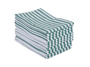 Toalla de cocina con patrón de rayas de Golf de 100% algodón, secado rápido y sostenible para uso doméstico, técnicas tejidas a cuadros azules - Product Image 4