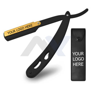Barber Cut Throat Straight Salon Maquinillas de afeitar Rasoirs Rasoi con bolsa de cuero Maquinillas de afeitar de calidad premium - Product Image 1