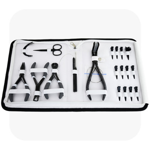 新型接发工具微珠去除钳剪刀拉毛钩环工具粘合切割器带入钳手指 - Product Image 1