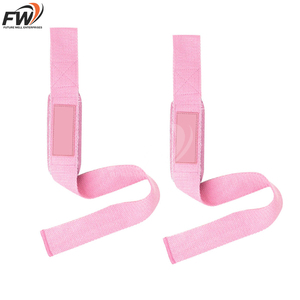 Sangles de musculation en coton en forme de 8 pour haltérophilie, powerlifting, musculation, accessoires de gym, sangles et poignées. - Product Image 2