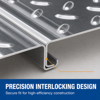 Plancher en acier |   Système de mezzanine non en béton |   Plateforme métallique composite structurelle pour garage à plusieurs niveaux