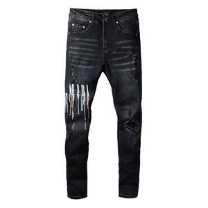 2023 Top Trended <b>Men's</b> <b>Jeans</b> Custom Wholesale Breathable <b>Ripped</b> Pants Skinny Fitting <b>Men's</b> <b>Jeans</b> Pants OEM Supported Custom Pant - Product Image 6