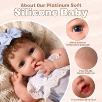 Poupée Reborn Fille en Silicone Réaliste Corps Entier Babeside Terry 30 cm