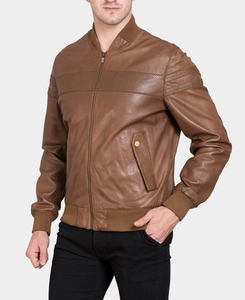 Veste en cuir de vache à col montant pour homme, tendance, personnalisée, couleur streetwear, tenue d'hiver longue, imperméable, écologique - Product Image 1
