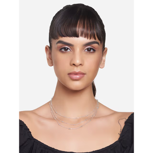 Nouveaux colliers à pendentif en argent superposés, à plusieurs couches, tendance - Product Image 2