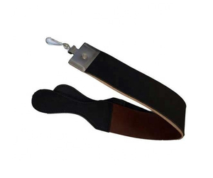 Correa de afilado de cuero genuino para afeitadoras de barbero, cinta de pulido colgante para mantenimiento profesional del filo de la cuchilla. - Product Image 6