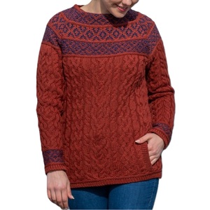 Meilleure vente Pull en tricot à col rond pour hommes Sweat-shirt surdimensionné décontracté Pull en tricot torsadé d'hiver au prix d'usine - Product Image 4