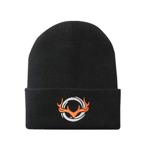 Venta al por mayor de invierno de punto Beanie Hat Cuernos de alce bordado hecho a mano cálido sombrero para deportes al aire libre viajes ciclismo para uso diario - Product Image 2