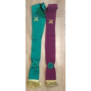 Knight Mason Red Sash Crimson Fajas masónicas de alta calidad con diseño 3D Superventas Venta caliente Bordado Sahses - Product Image 6