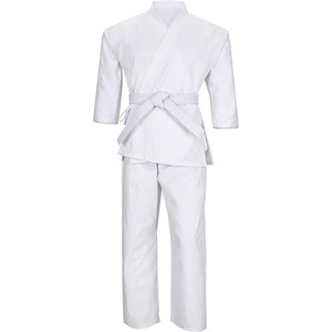 MESS SPORTS Arts Martiaux Karaté 100% Coton Kimono Léger Personnalisé pour Étudiants avec Cordon Élastique et Ceinture Unisexe - Product Image 1