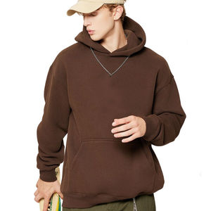 Sudadera de Felpa Francesa de Alta Calidad para Hombre, Sudadera con Capucha Estampada en Relieve, Sudadera Térmica Extra Grande, Sudadera con Capucha Gruesa para Hombre - Product Image 2