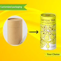 Thé Détox Instantané aux Herbes Personnalisé 14 Jours, Marque Privée, Mélange Citron, Thé Minceur Efficace