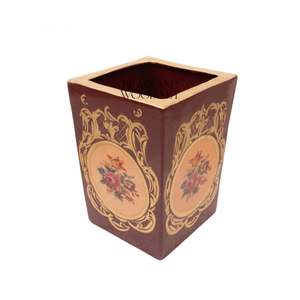 Maceta Decorativa de Porcelana, Macetero Cuadrado Rojo de Lujo - Product Image 5