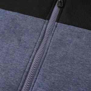 Sweat à capuche noir personnalisé avec fermeture éclair, uni, teinture unie, double fermeture éclair, surdimensionné, lourd, à fermeture éclair - Product Image 4