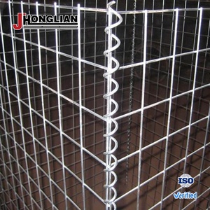 Paniers muraux en acier inoxydable Treillis métallique <span class=keywords><strong>Prix</strong></span> Panier galvanisé <span class=keywords><strong>Gabion</strong></span> 2X1X1 pour jardin Paysage Cage remplie de roches - Product Image 2