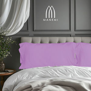 Set di 2 Federe Rettangolari Semplici con Lato Aperto, 100% Traspiranti e Morbide in Poliestere per Uso Domestico - Product Image 3