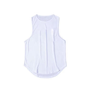 Camiseta sin mangas de algodón y poliéster de levantamiento de pesas personalizada OEM y ODM, ropa deportiva y de gimnasio, camiseta sin mangas deportiva con estampado completo - Product Image 4