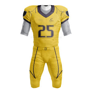 Uniforme de fútbol americano de manga corta con estampado personalizado para hombres con nombre y números de jugador de equipo - Product Image 2