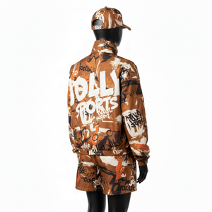 Conjunto Corto Cortavientos para Mujer, Ligero, Tejido de Poliéster y Nailon, 120 GSM, Transpirable, con Logotipo Sublimado - Product Image 5