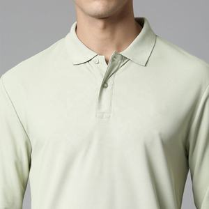 เสื้อโปโลชายแบบสั่งทำพร้อมปักโลโก้ แขนสั้น เนื้อผ้านุ่มสบาย สีพื้น - Product Image 3
