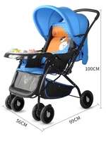 Poussette pour bébé Poussette de luxe pour bébé 3 en 1 Poussettes parapluie pour bébé OEM Personnalisé Cadre en acier inoxydable Logo Emballage Roues