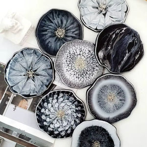 Sous-verre en résine de qualité supérieure, surface lisse, style bohème, écologique, fait à la main, décoration de table basse - Product Image 1