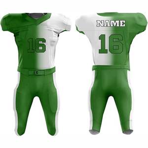 Maillot de football américain personnalisé par sublimation, respirant, 100 % polyester, protection UV, antibactérien, séchage rapide, évacuation de l'humidité - Product Image 1