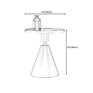 Table d'appoint ronde moderne de luxe avec dessus en bois noir et cadre en bois pour salon ou chambre à coucher, fournisseur indien - Product Image 5