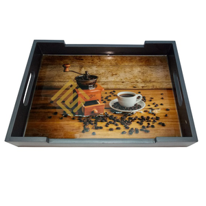 Plateau décoratif en bois de haute qualité cadeau de célébration festive décor à la maison de noël vente chaude plateau de saison de vacances Top Standard - Product Image 1