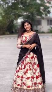 Indien Vintage Tendance Femmes Faux Georgette Saree Séquence Travail Belle Designer Hiver Fête De Mariage Porter Prix De Gros - Product Image 2