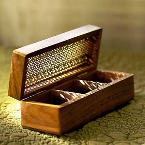 Tiroir 1 porte Armoire Mini Céramique Vente à Chaud Cadeaux & Artisanat Boîtes en Bois Signes Muraux Fabriqué en Inde - Product Image 5